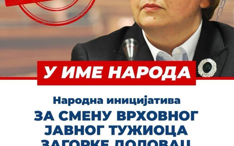 U ime naroda! Za smenu Zagorke Dolovac!